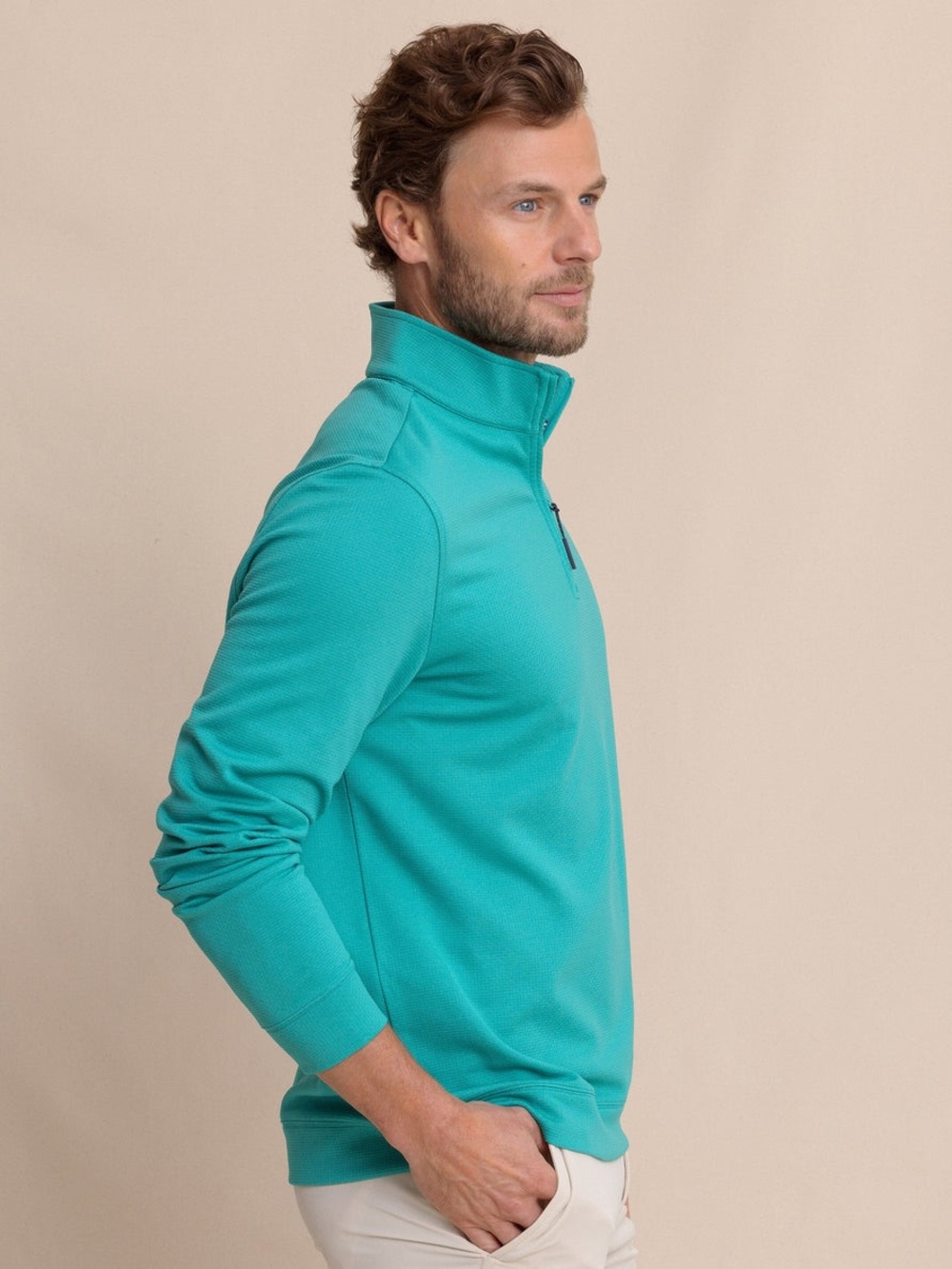 NWT Southern Tide Men’s XL Schooner Quarter Zip in Spruce Shadr
